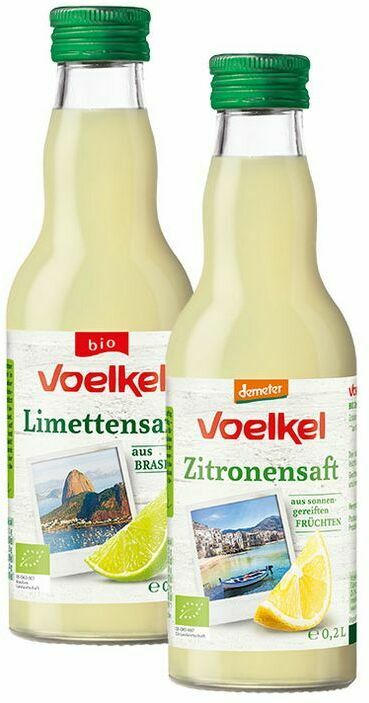 Bio-Limettensaft -oder- Zitronensaft