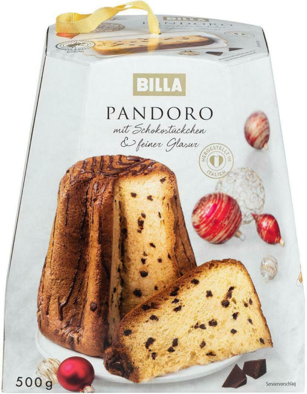 BILLA Pandoro mit Schokolade