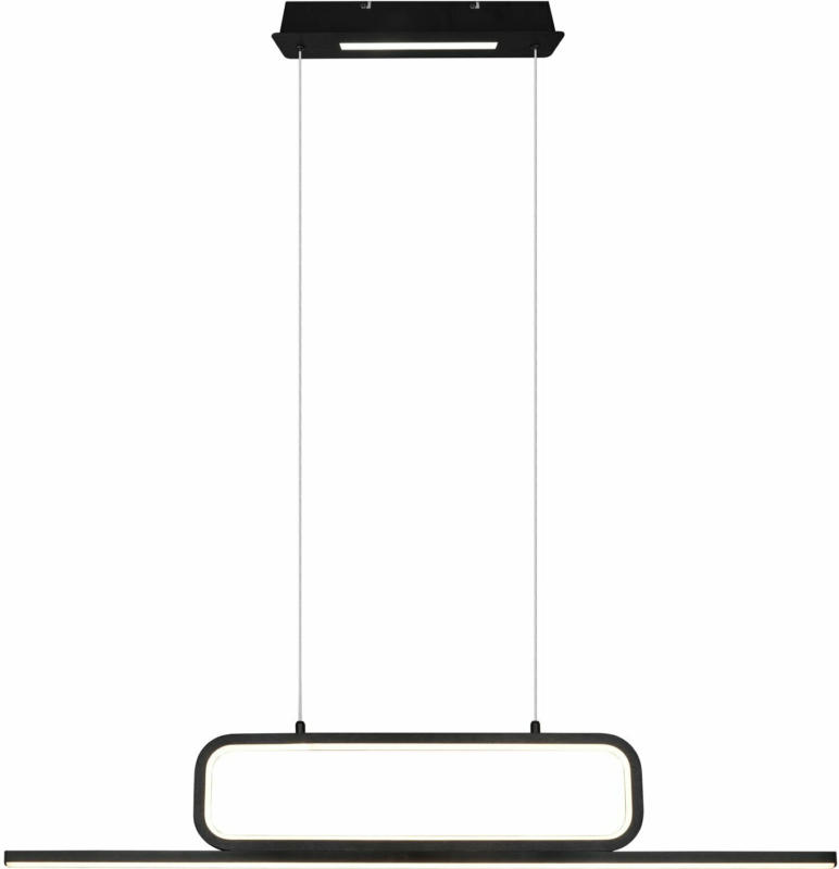 Trio LED-Pendelleuchte Aick 38W 4500 lm Switch Dimmer Schwarz matt