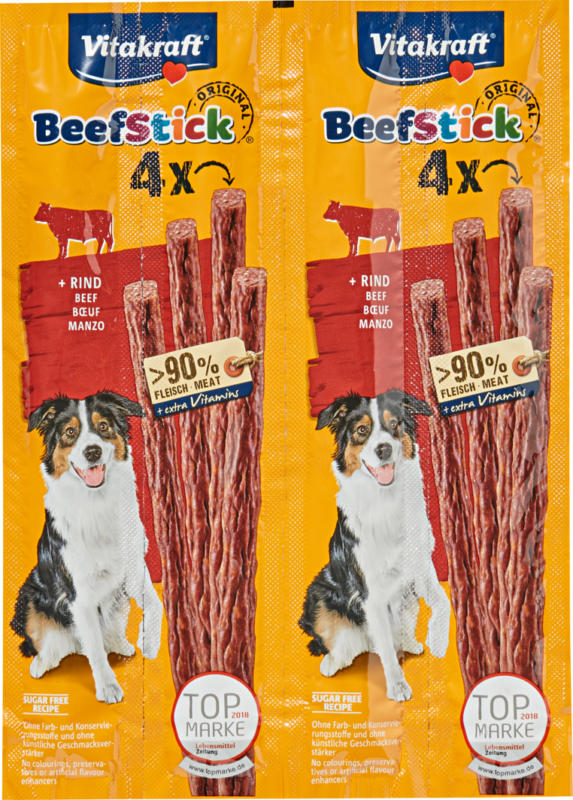 Beefstick Vitakraft , Manzo, 4 x 12 g