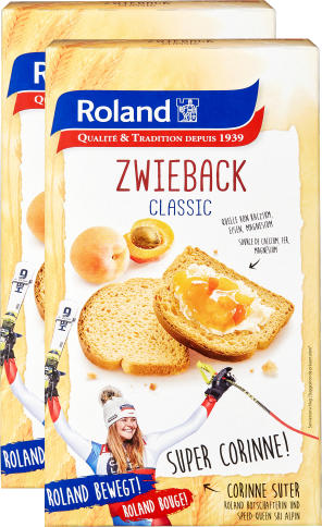 Fette biscottate Classic Roland, 2 x 250 g
