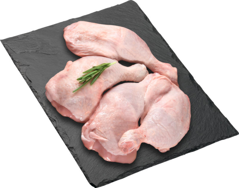 Cuisse de poulet Denner, 4 pièces, Suisse, env. 1 kg, le kg