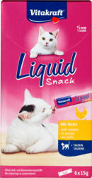 Vitakraft Snack liquido per gatti Pollo e taurina, 6 pezzi