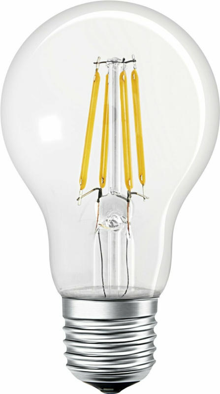 Ledvance Smart+ Bluetooth LED-Lampe Kolbenform E27 / 6 W Filament Klar Dimmbar
