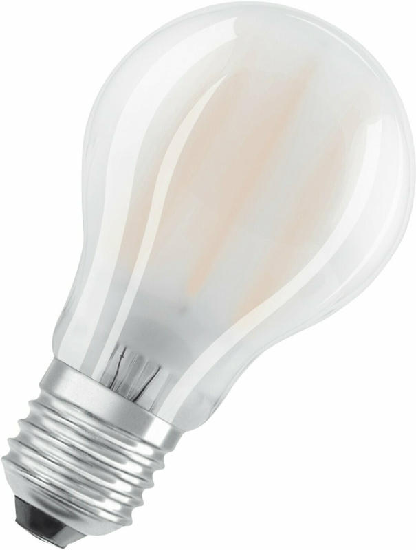 Osram LED-Lampe Classic A Glühlampenform Matt E27, 7W 806 lm Warmweiß