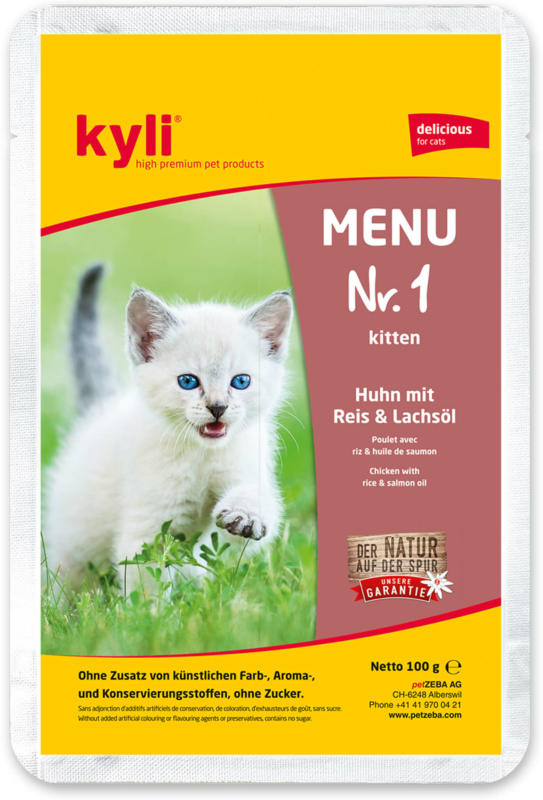 kyli Menu Nr. 1 Kitten 12x100g