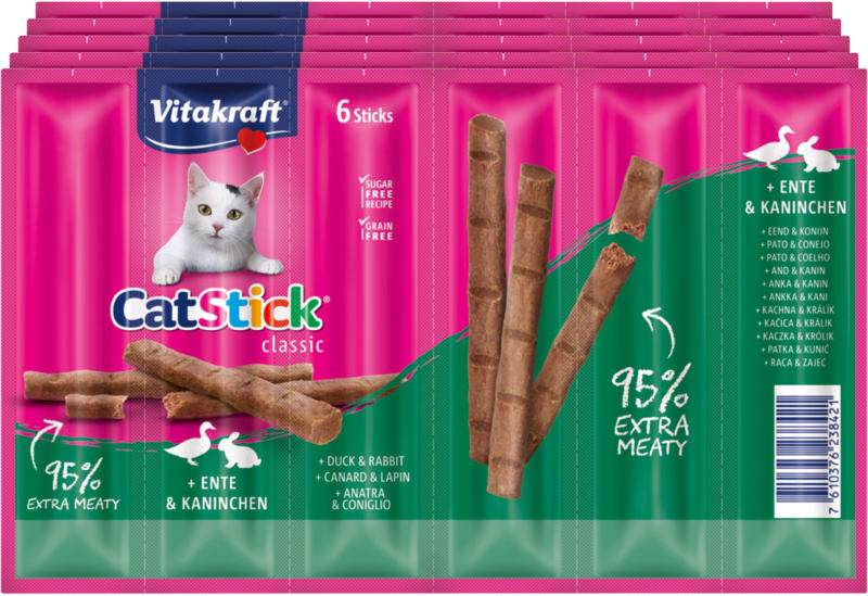 Vitakraft ACTION Cat Stick 5x6 canard & lapin