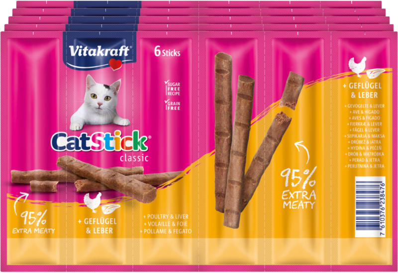 Vitakraft ACTION Cat Stick 5x6 volaille & foie