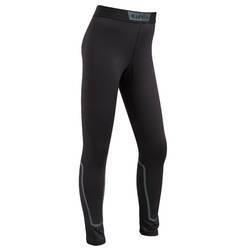 Funktionstights Keepdry 100 Warm Kinder schwarz