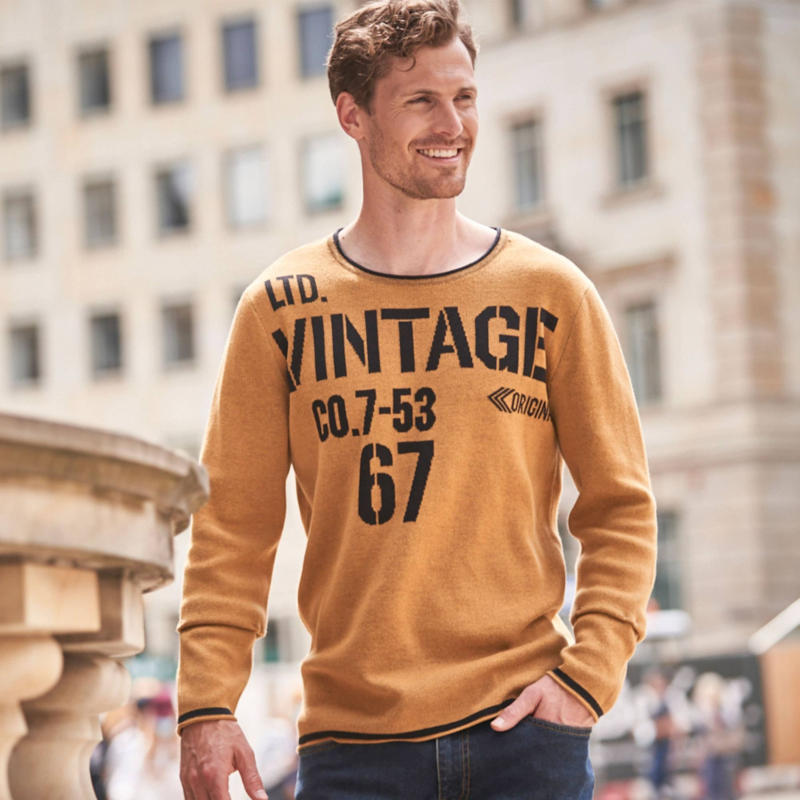 Herren-Pullover in Vintage-Design
