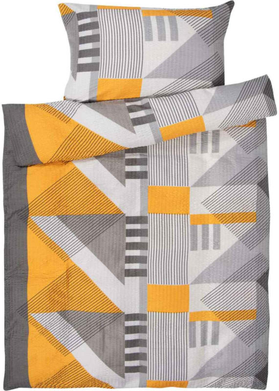 Parure de lit à rayures rouge-gris - (Prix de la plus petite taille)