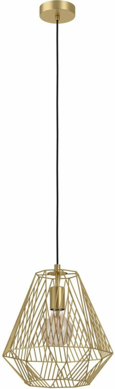 Eglo Pendelleuchte 1-flammig Stype Messing gebürstet H: 110 cm Ø: 36 cm