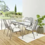 mömax Gartentisch Bratislava in Silberfarben