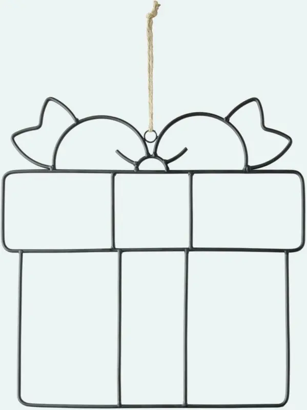 Dekoh&auml;nger Natale aus Metall in Schwarz