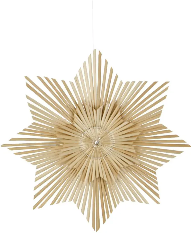 Dekohänger Strohstern in Naturfarben