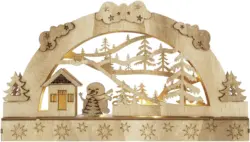 LED-Dekoleuchte Zim in Naturfarben