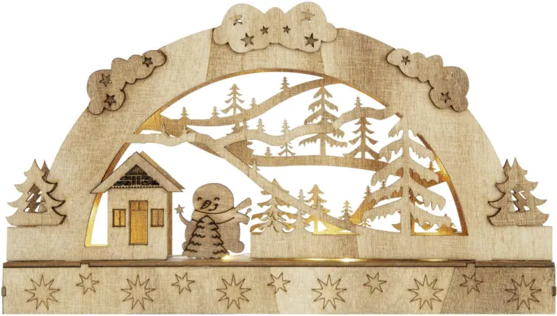 LED-Dekoleuchte Zim in Naturfarben