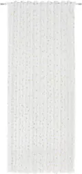 Fertigvorhang Starlight in Weiß/Gold ca. 140x245cm