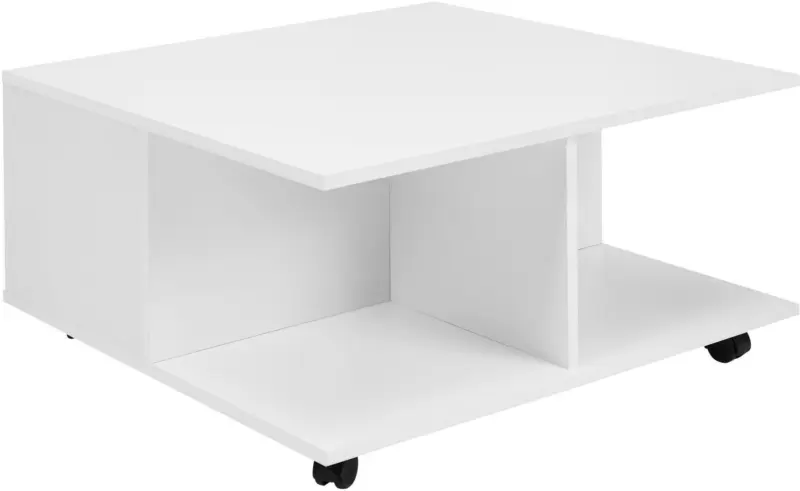 Couchtisch 'WL6.066' , ca 70x70 cm, weiss