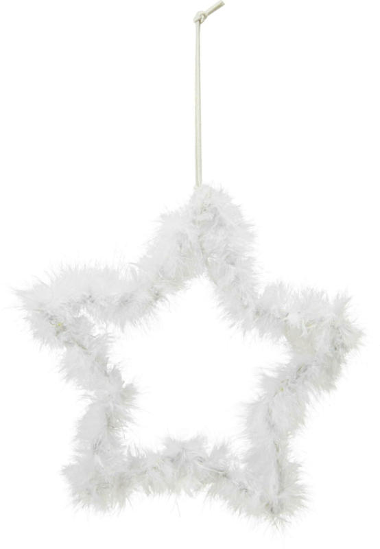 Dekohänger Star in Weiß