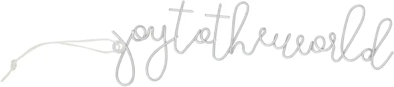 Dekohänger Joy to the World aus Metall