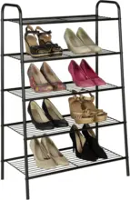 mömax Schuhregal aus Metall in Schwarz