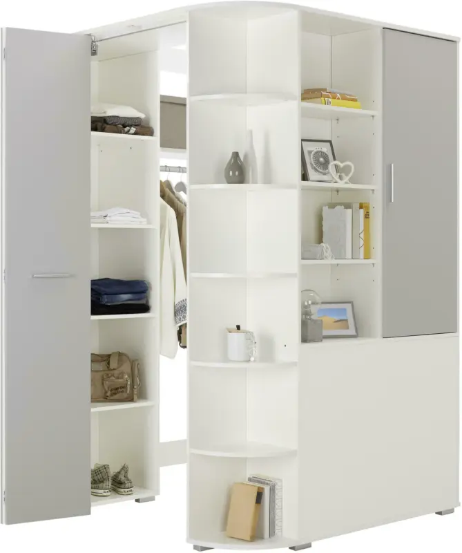 Eckschrank in Weiß