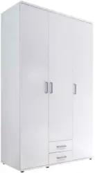 Drehtürenschrank in Weiß