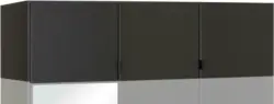 Aufsatzschrank in Graphitfarben ca. 136x39x54cm