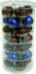 HELLWEG Baumarkt Glaskugeln 4,5cm „braun-blau-Mix“, Mix, 28 Stk.