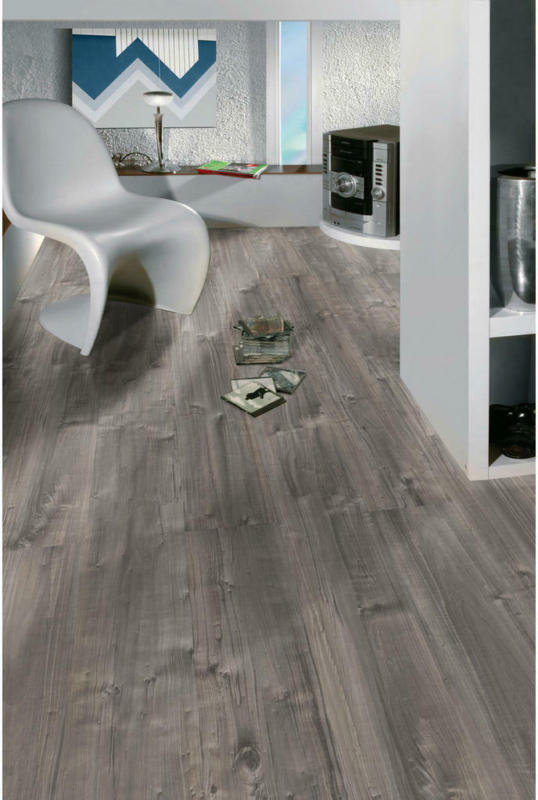 Laminatboden Grau Holz B/l/s: Ca. 19,4x128,6x0,7 Cm
