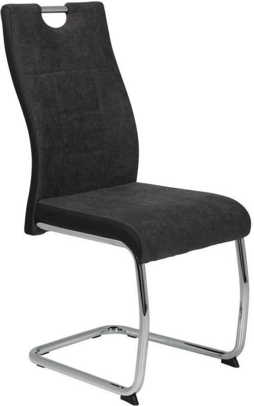 Schwingstuhl Alina S Anthrazit Kunstleder Metall B/h/t: Ca. 43x98x59 Cm