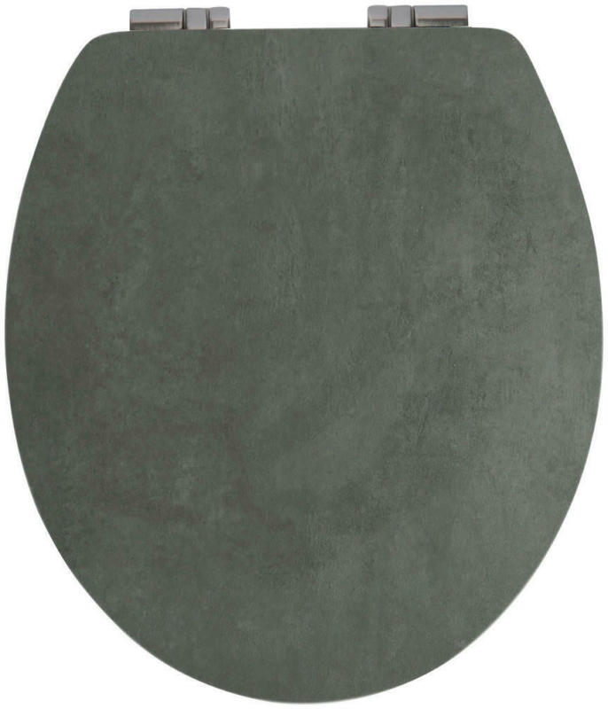 WC-Sitz dunkelgrau MDF B/H/L: ca. 38x6x45 cm