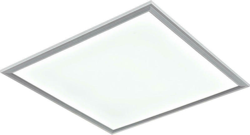 POCOline Deckenpanel Plano weiß silber Kunststoff Aluminium B/H/L: ca. 30x0,7x30 cm
