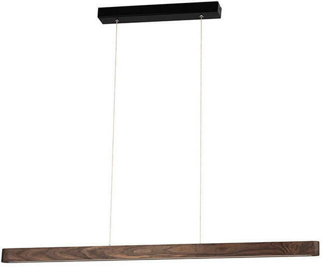 Britop Lighting Pendelleuchte 158116104 Braun Schwarz Echtholz Metall B/l: Ca. 90x110 Cm