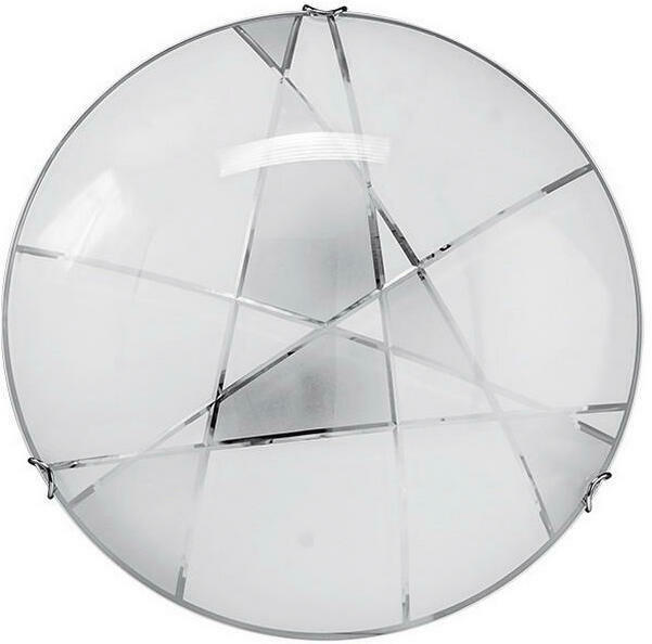 SPOT Light Deckenleuchte 4393002 weiß Chrom Glas Metall H/D: ca. 9x30 cm E27 1 Brennstellen