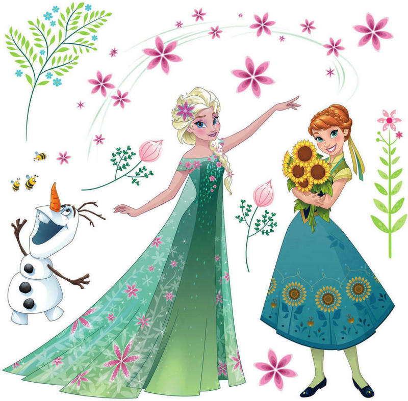 Disney Fenstersticker Frozen Bunt B/l: Ca. 31x31 Cm