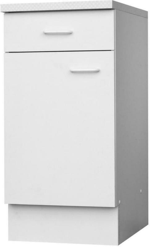 Unterschrank Top Weiß Matt B/h/t: Ca. 40x85x60 Cm