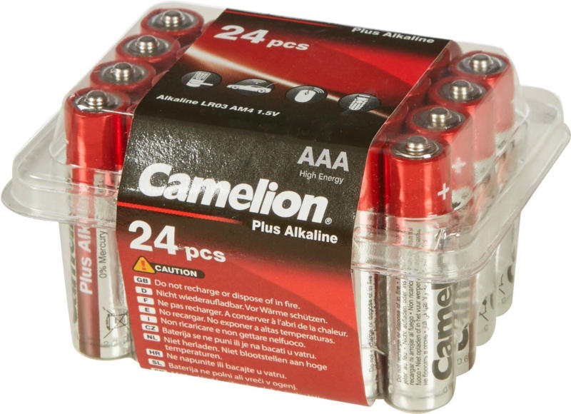 Camelion AAA-Batteriebox im 24-er Pack