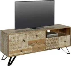 TV-Element in Braun/Schwarz