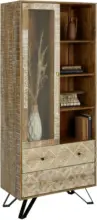 mömax Vitrine in Braun/Schwarz