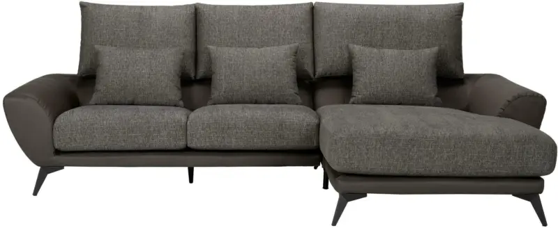 Wohnlandschaft in Dunkelgrau