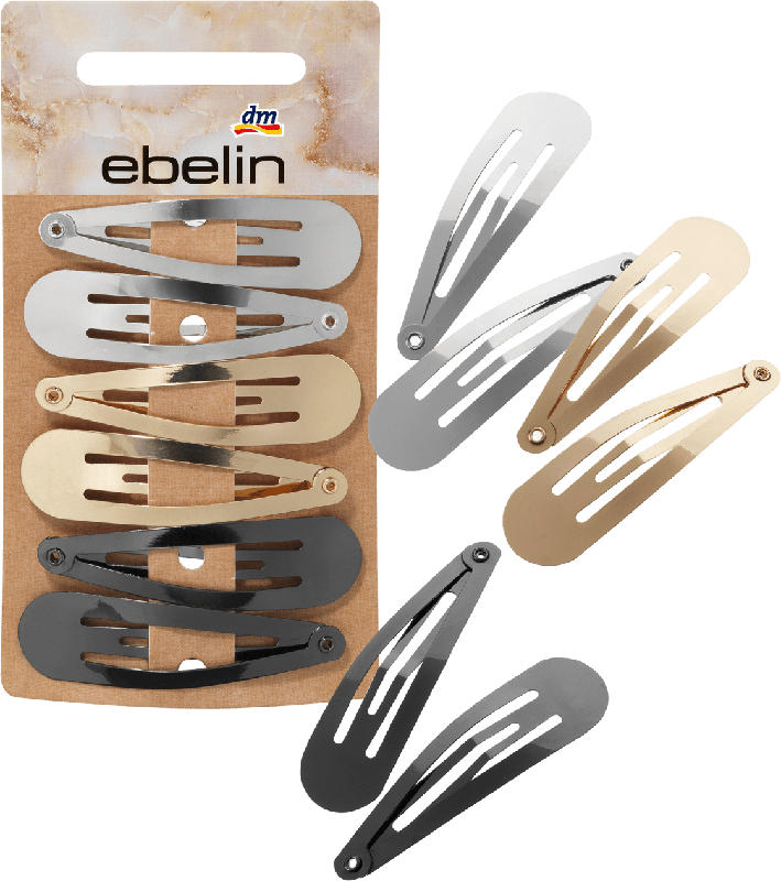 ebelin Haarclipse Metallic-Look