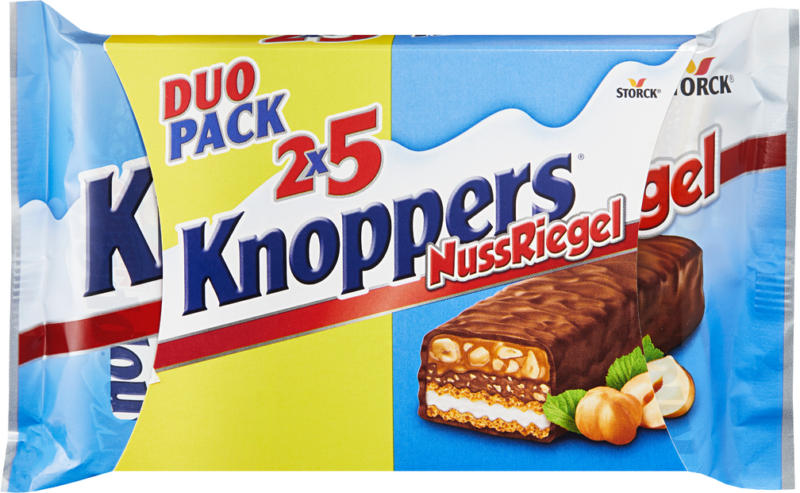 Storck Knoppers Nussriegel, 2 x 5 x 40 g