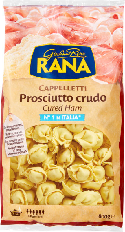 Cappelletti Prosciutto Crudo Rana , 800 g
