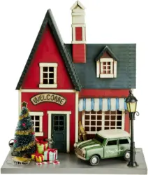 Dekohaus Yule aus Metall