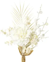 Kunstpflanze Peoniemix in Creme