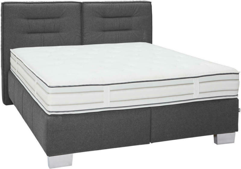 Boxspringbett 200/200 cm in Grau