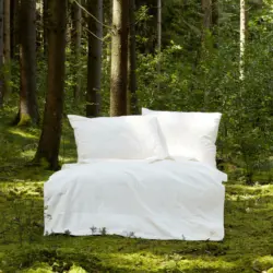 Kopfpolster Bamboo in Weiß ca. 70x90cm