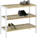 mömax Schuhregal in Weiß/Naturfarben